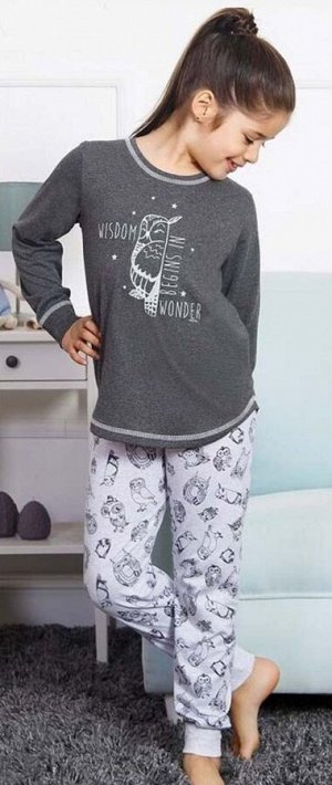 Детская пижама Sabrina Цвет: Серый Меланж. Производитель: VIENETTA SECRET