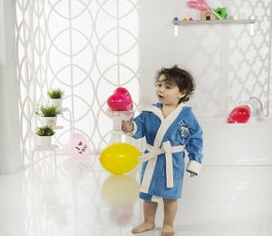 Детский банный халат Snop Цвет: Синий (6-7 лет). Производитель: Karna