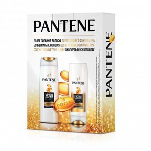 Подарочный набор Pantene Густые и Крепкие: шампунь 250 мл + бальзам 200мл