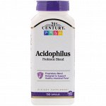 21st Century, Смесь пробиотиков Acidophilus, 150 капсул