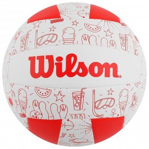 Мяч волейбольный Wilson Seasonal, арт.WTH10320XB, размер 5, 18 панелей, композитная кожа, машинная сшивка