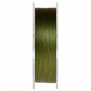 Плетёная леска №ONE SUPERIOR Х4-navy green, 100 м, d=0,08 мм
