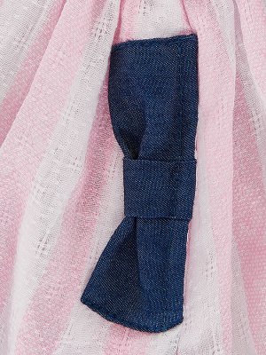 Платье в полоску (98-122см) UD 6552(2)роз полоса