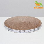 Гофрокогтеточка &quot;Пижон&quot; круглая &quot;Спил березы&quot;, с пропиткой, 35 х 2,5 см
