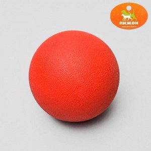 Игрушка "Цельнолитой шар" большой, 8 см, каучук, красный