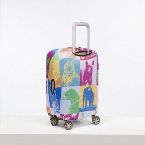 Чехол для чемодана малый 20", цвет разноцветный