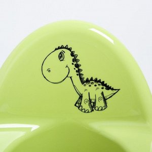 Горшок детский «Динозаврик Дино», цвет зелёный