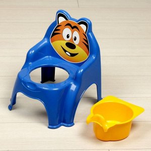 Горшок-стульчик «Тигра», цвет синий