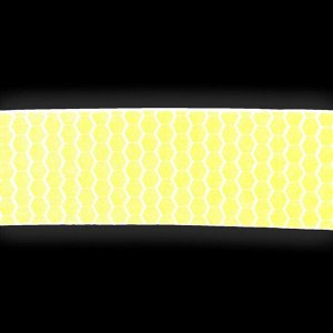Светоотражающая лента-наклейка, 2,5 см, 5±0,5 м, цвет жёлтый
