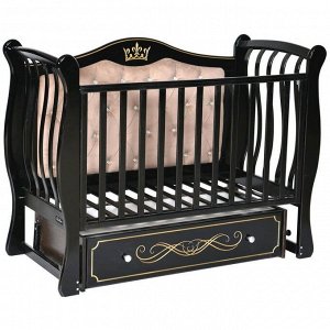 Кровать детская Bellini Tiffany Elegance мягкая спинка, маятник, цвет шоколад