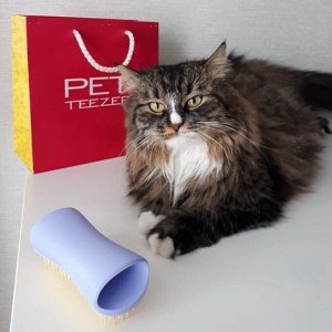 Расческа для животных (кошек и собак) Pet Teezer Small Detangling & Dog Grooming Brush Lilac and Butter