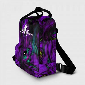 Женский рюкзак 3D «CS GO DRAW WAVES SKIN»