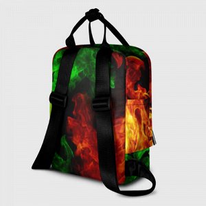 Женский рюкзак 3D «CS:GO TOXIC FLAME»