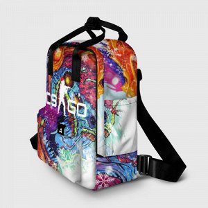 Женский рюкзак 3D «Новогодний CS GO»