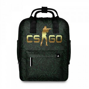 Женский рюкзак 3D «cs go gold »