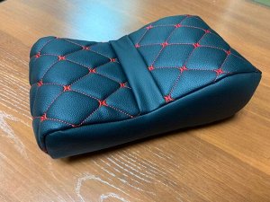 Akuma Подлокотник Эко Кожа Черный с красной строчкой