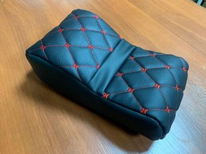 Akuma Подлокотник Эко Кожа Черный с красной строчкой