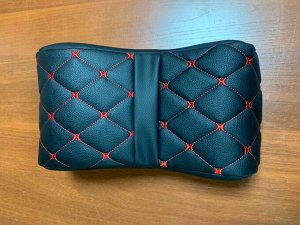 Akuma Подлокотник Эко Кожа Черный с красной строчкой