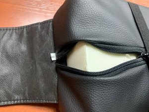 Akuma Подлокотник Эко Кожа Черный с красной строчкой