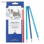 Карандаши 12 цветов BrunoVisconti Easycolor, трёхгранные, особо мягкие