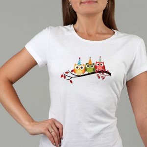 Арт Узор Термотрансфер «Совы на ветке», 6,5 ? 12 см