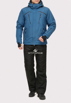 Мужской зимний костюм горнолыжный голубого цвета 018109Gl