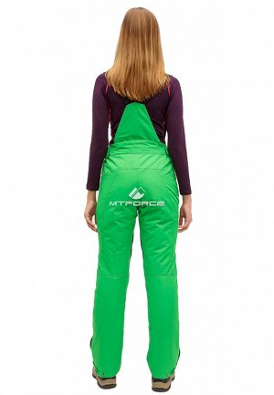 Женские зимние горнолыжные брюки зеленого цвета 905Z