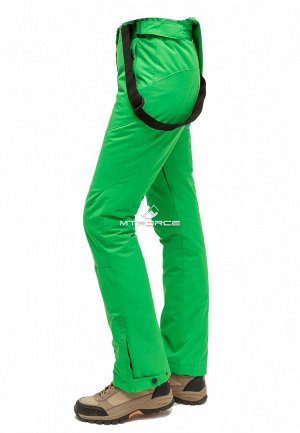 Женские зимние горнолыжные брюки зеленого цвета 905Z