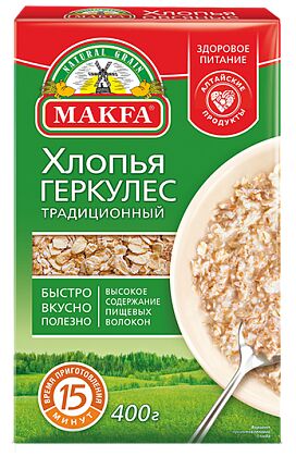 Хлопья Макфа кор. Геркулес Классический (20мин) 500г 1/12, шт