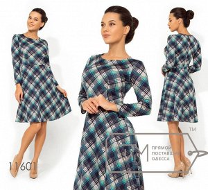 Платье мини с приталенным лифом и юбкой-солнце 11601 Фабрика Моды