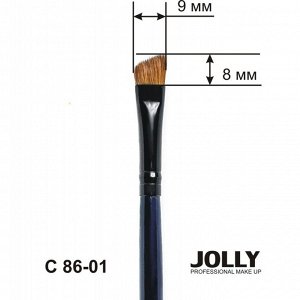Кисть"JOLLY"№С86-01, для оформления бровей, 8 мм, Колонок