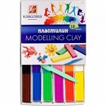 Пластилин  12цв 240 гр. &quot;Классика&quot; 7С331-8 Луч {Россия}