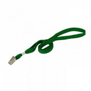 Шнурок для бейджа 45 см с метал клипсой зеленый BFBGL/G LITE {Китай}