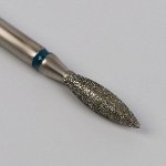 Фреза алмазная для маникюра «Пламя», средняя зернистость, 2,1 x 8 мм