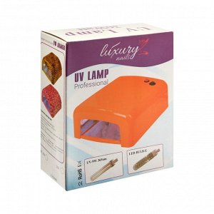 Лампа для гель лака Luxury, UV, 36 Вт, таймер 120 сек, бирюзовая
