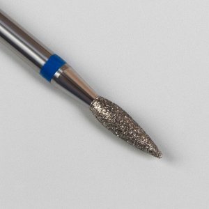 Фреза алмазная для маникюра «Пламя», средняя зернистость, 2,3 ? 8 мм