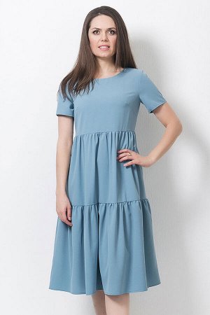 Платье, П-549/3  сине-зеленый