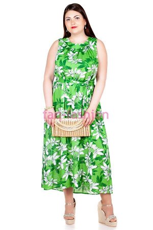 Платье БР Jackie Лилии на зеленом