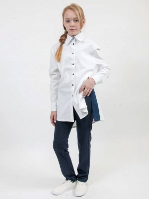 Ш 20 Блузка-рубашка для девочки Белый
