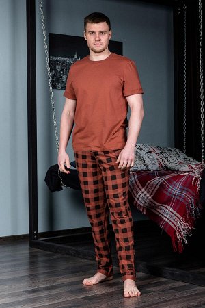 Пижама мужская (футболка+брюки)