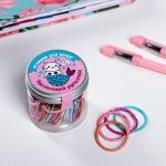 Набор резинок в банке «Которусалочка», микс, 5,5 х 5,5 см