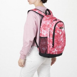Рюкзак школьный, отдел на молнии, наружный карман, 2 боковых сетки, цвет красный