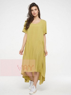 Платье женское 201-3610 Ш45 желто-зеленый