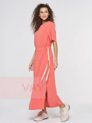 Платье женское 201-3584 Ш49 коралловый-розовый