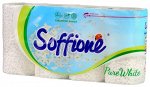 Бумага туалетная Pure White Белая 2сл &quot;Soffione&quot; (8 рул.) арт. 10900003