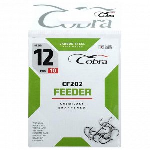 Крючки Cobra FEEDER CF202-12, 10 шт.