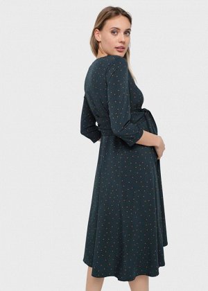 Платье "Ариэль" для беременных и кормящих; изумруд