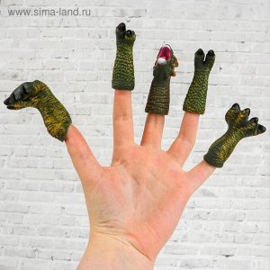 Фигурки на пальцы пальчиковый театр "Динозавр" 2,5х16,5х20 см