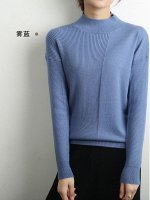 Кашемировый свитер,синий