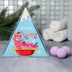 Набор "llama Christmas" бомбочки для ванн 6 шт, 20 г